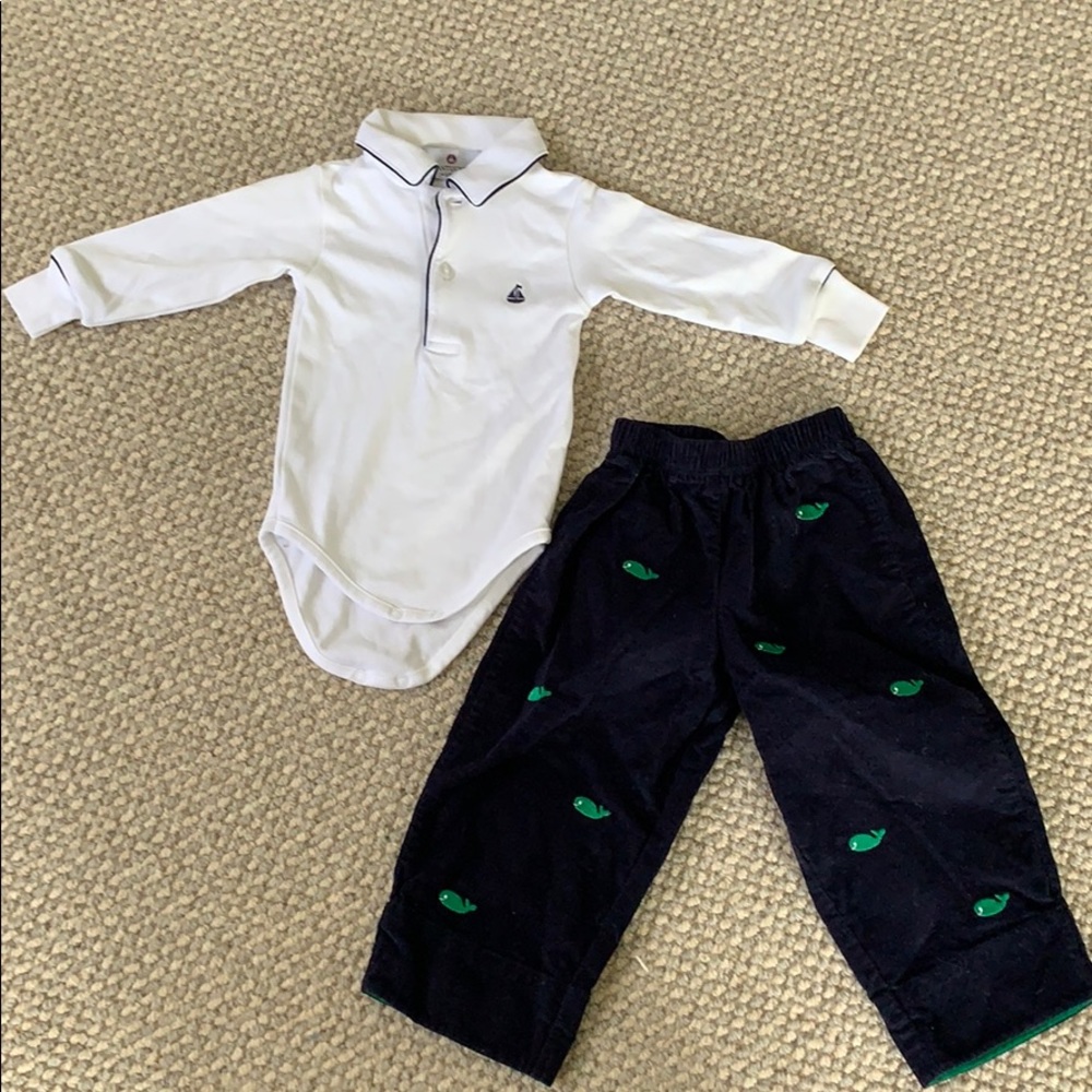Never worn but washed Nantucket kids spring outfit